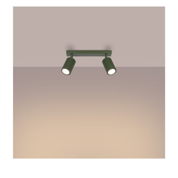 Zaļa prožektora tipa lampa 6,5x30 cm Gleam – Sollux-image-2