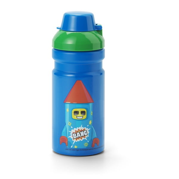 Zila bērnu pudele 390 ml Rocket – LEGO®