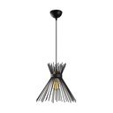 Melna piekaramā lampa ar metāla abažūru ø 34 cm Kirpi – Opviq lights