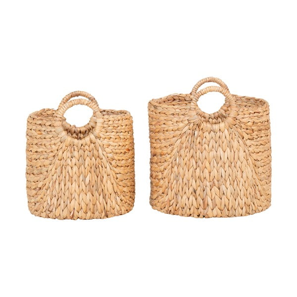 Uzglabāšanas grozi (2 gab.) no ūdens hiacintes ø 35x37 cm Passo – House Nordic