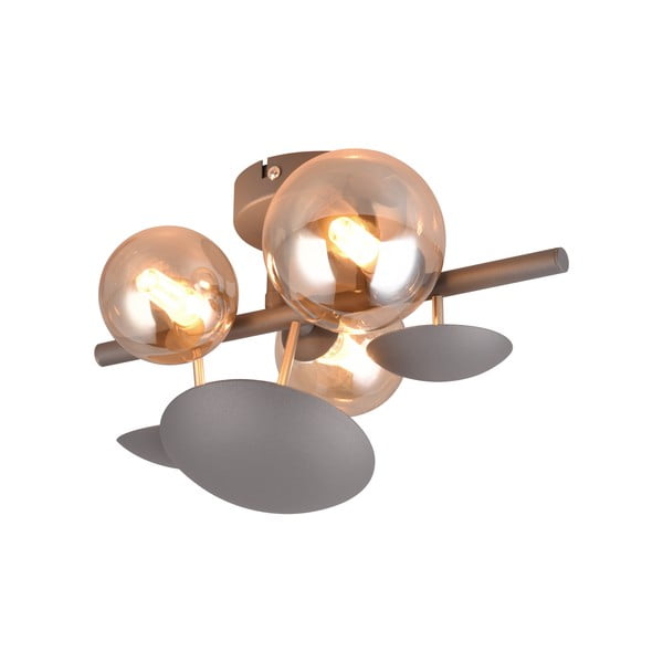 Pelēka/zelta krāsas sienas lampa Bubble – Trio Select-image-1