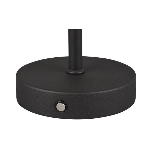 Matēti melna LED galda lampa ar regulējamu spilgtumu (augstums 30 cm) Jeff – Reality-image-3