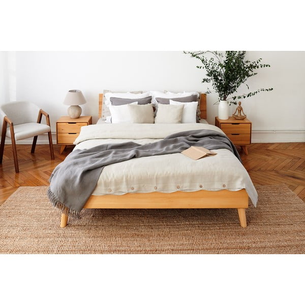 Divguļamā gulta no dižskābarža koka 160x200 cm Greg 1 – The Beds-image-1