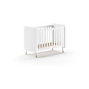 Balta priedes masīvkoka bērnu gultiņa 60x120 cm BILLY – Vipack