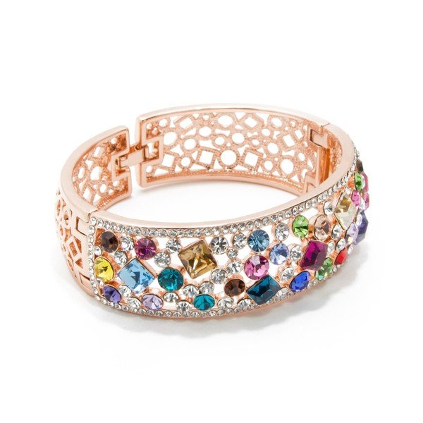 Aproce ar Swarovski kristāliem Musaventura Jardín ar zelta pārklājumu-image-2