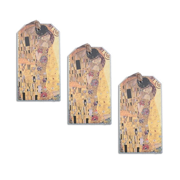 Gustavs Klimts - trīs grāmatzīmju komplekts Kiss