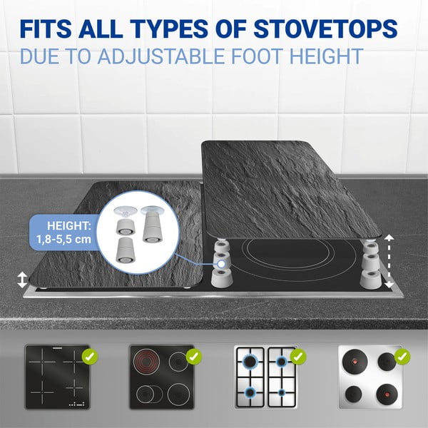 Stikla aizsargplāksnes plītij (2 gab.) Wenko Slates, 52 x 30 cm-image-3