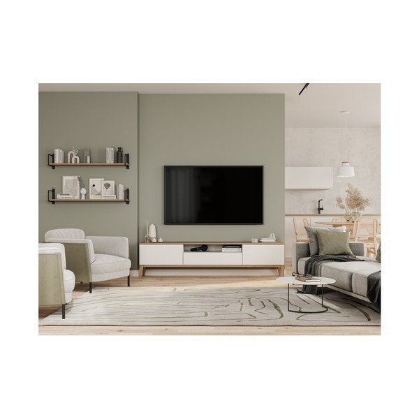 Balta piekaramā lampa ar metāla abažūru Margus – GTV-image-1