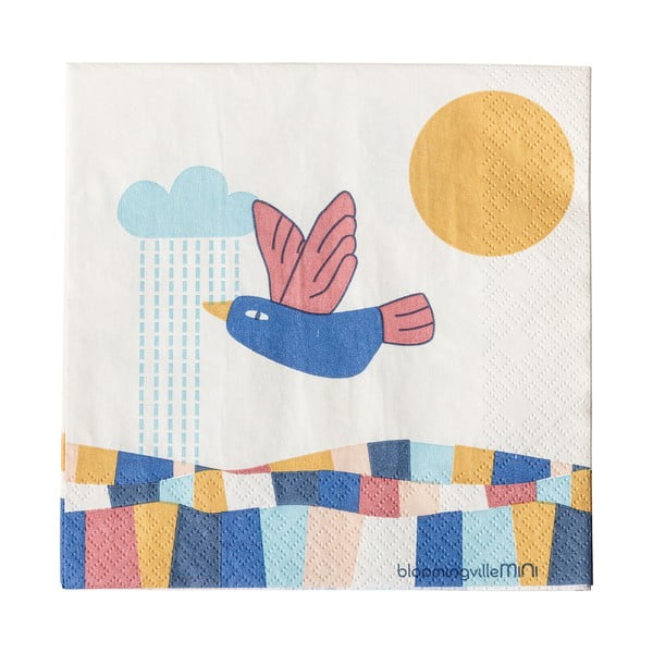 Papīra salvetes (20 gab.) 33x33 cm Colorine – Bloomingville Mini-image-2