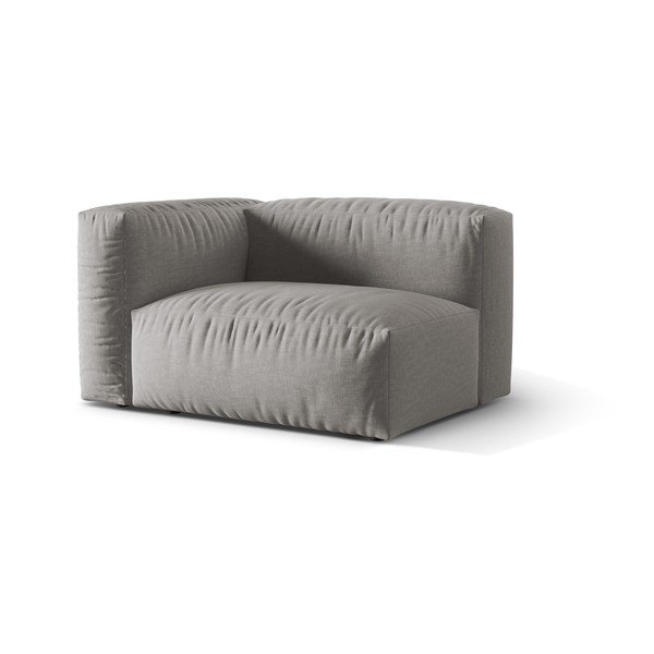 Gaiši pelēka modulārā dīvāna daļa (ar kreiso stūri) Martina – Micadoni Home-image-1