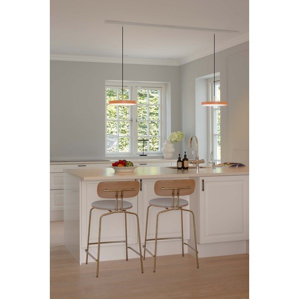 Oranža metāla LED piekaramā lampa ar regulējamu spilgtumu un metāla abažūru ø 31 cm Asteria Plus – UMAGE-image-3