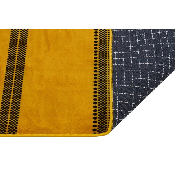 Dzeltens mazgājams paklājs 200x80 cm – Vitaus-image-2