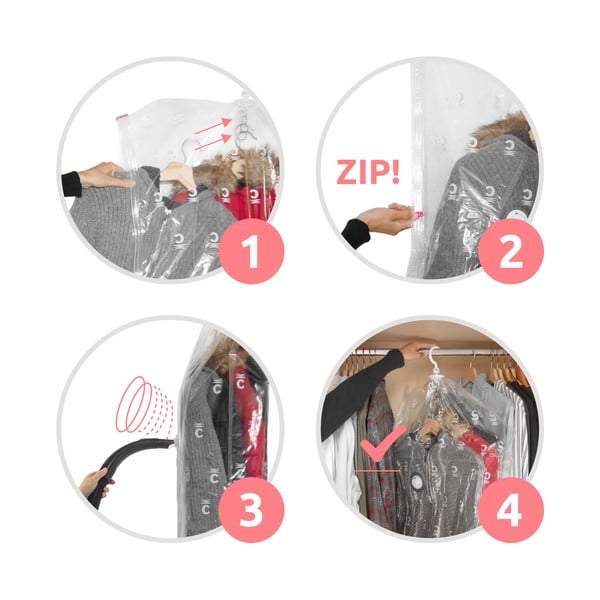 Vakuuma maisi apģērbam (2 gab.) Espace L – Compactor-image-3