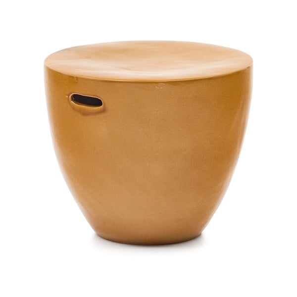 Keramikas apaļš dārza sānu galdiņš ø 46 cm Mesquida – Kave Home