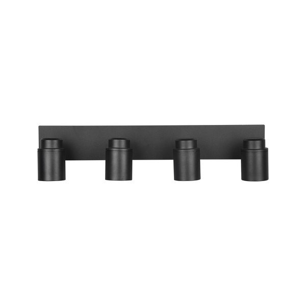 Matēta melna metāla lampa ar starmešiem 19x52 cm Angelo – Trio-image-4