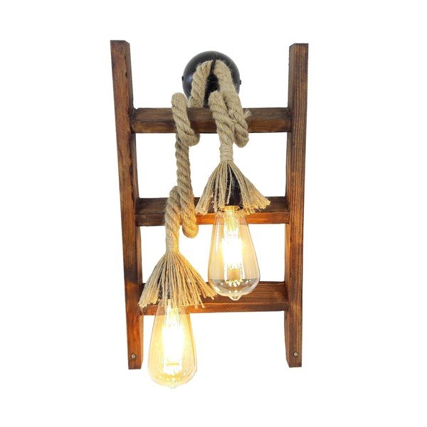 Koka sienas lampa Merdiven-image-2