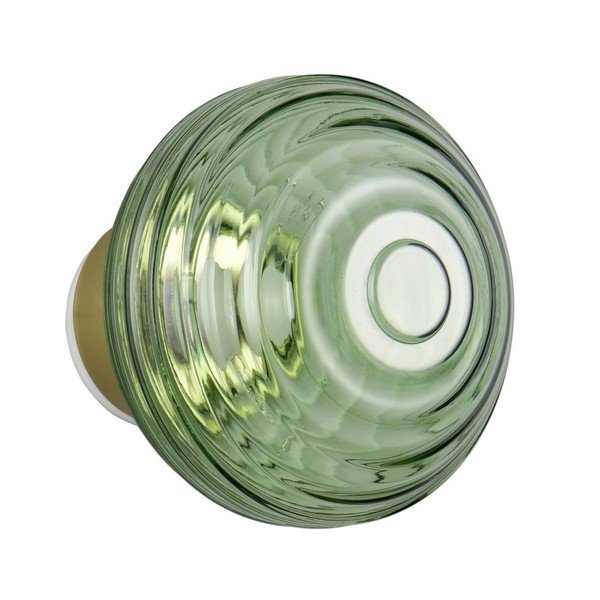 Zaļa stikla LED sienas lampa ar USB ø 15,5 cm Earl – Reality