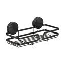 Melns vannasistabas sienas plaukts Wenko Static-Loc® Pavia, platums 26 cm