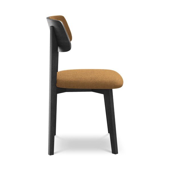 Terakotas oranžs masīvkoka pusdienu krēsls Niu – Makamii-image-2