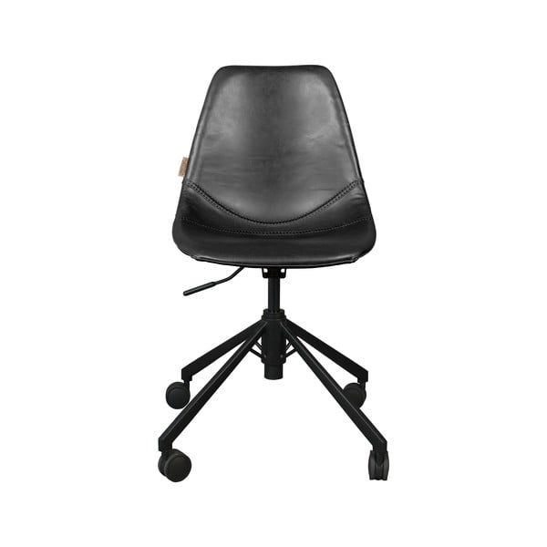 Melns biroja krēsls uz riteņiem Dutchbone Franky-image-2