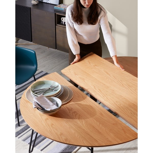 Izvelkams ēdamgalds Kave Home Novaks, ø 120 cm-image-1