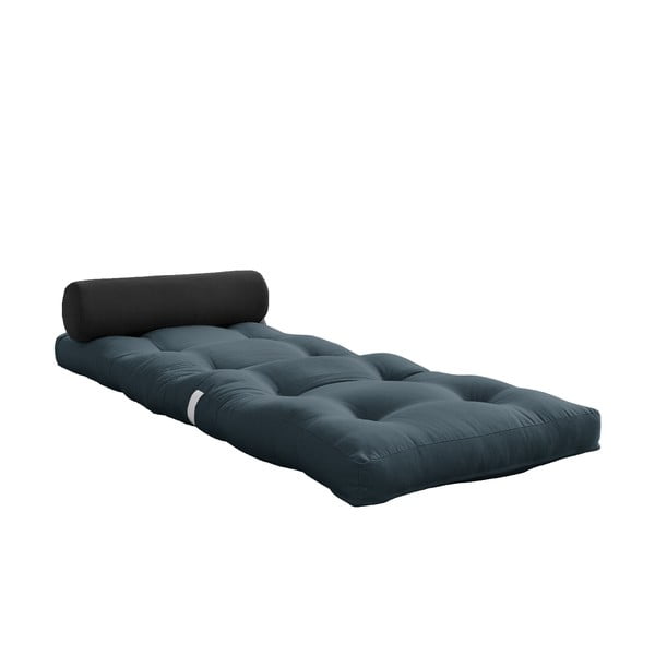 Zils/pelēks futona matracis 70x200 cm Wrap Petroleum/Dark Grey - Karup Design