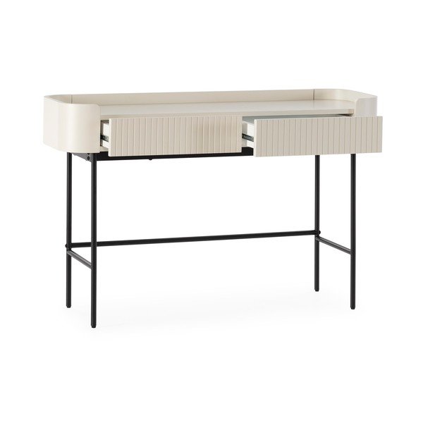 Krēmkrāsas konsoles galds 40x120 cm Willa – MOME-image-4