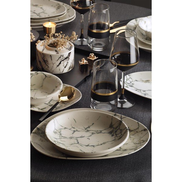 Porcelāna trauku komplekts (24 gab.) Kütahya Porselen Light Marble-image-1