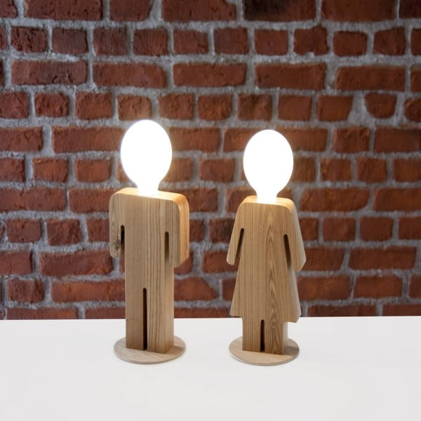 Koka galda lampa Homemania Decor Lui&Lei-image-2
