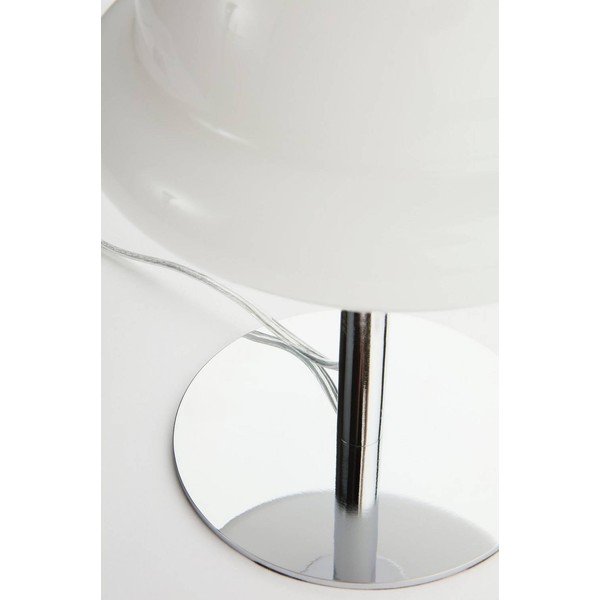 Balta/spīdīgas sudraba krāsas galda lampa no opāla stikla (augstums 26 cm) Bubba – Jotex-image-4