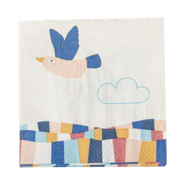 Papīra salvetes (20 gab.) 33x33 cm Colorine – Bloomingville Mini