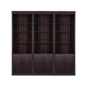 Brūns priedes masīvkoka grāmatplaukts 222x223 cm Anita – Støraa