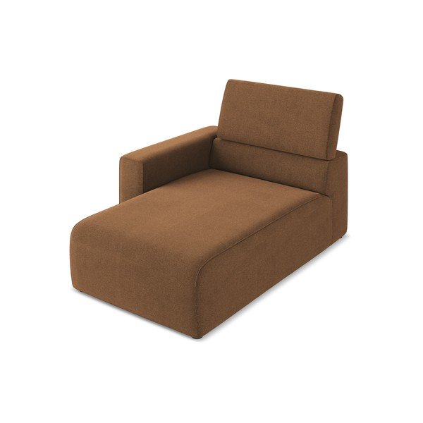 Brūna modulārā dīvāna daļa (ar kreiso stūri) Kalea – Makamii-image-3