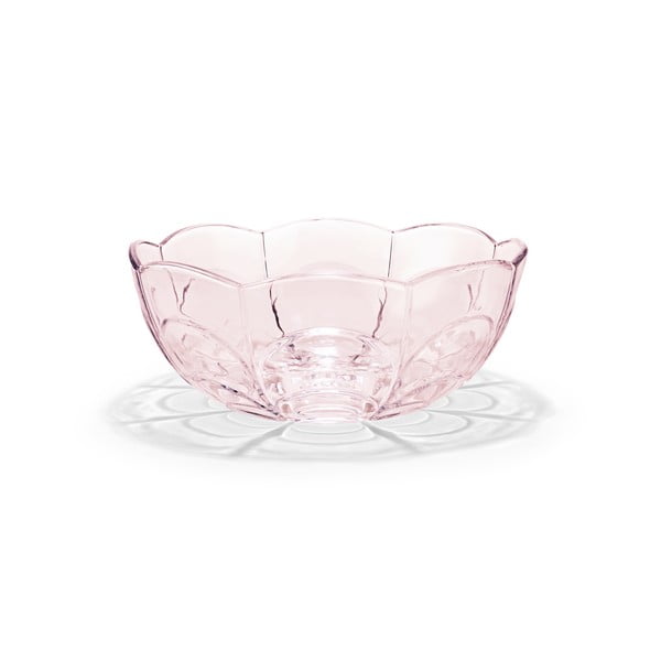 Gaiši rozā stikla bļoda ø 23 cm Lily – Holmegaard