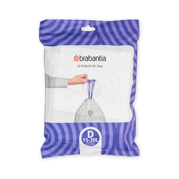 Atkritumu maisi (40 gab.) 20 l PerfectFit D – Brabantia