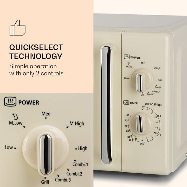 Bēša mikroviļņu krāsns Klarstein Caroline-image-2