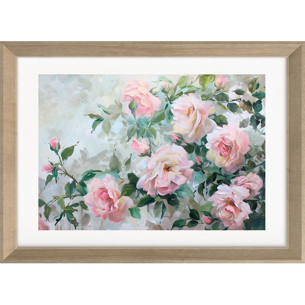 Drukāta glezna ar rāmi 75x56 cm Blooming Roses – Styler