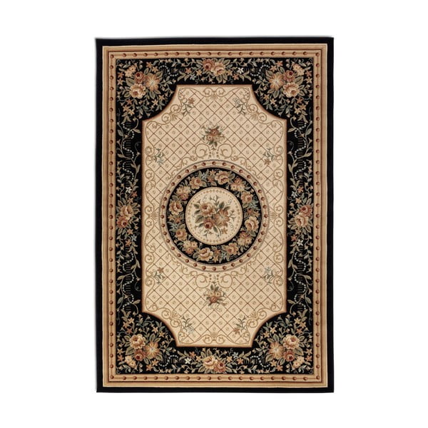 Melns/bēšs paklājs 200x280 cm Herat – Nouristan