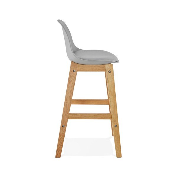Pelēks bāra krēsls Kokoon Elody, augstums 86,5 cm-image-2