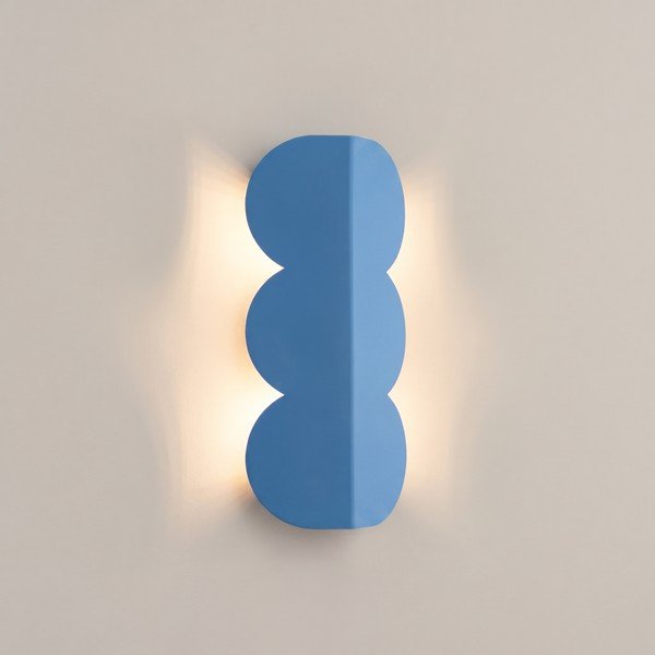 Gaiši zila alumīnija sienas lampa BISCUIT – Thoro-image-1