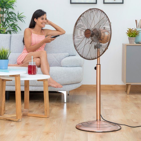 Regulējams ventilators vara krāsā InnovaGoods Retro-image-4