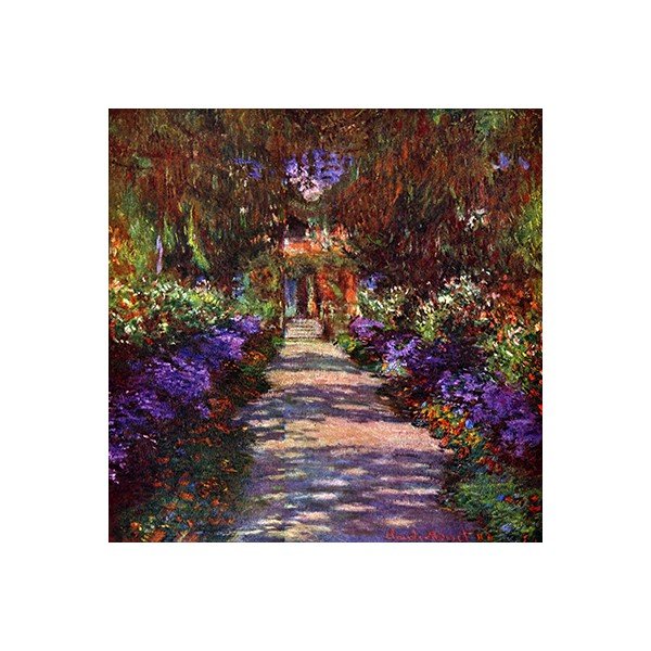 Klods Monē - Ceļš Monē dārzā, 40x40 cm