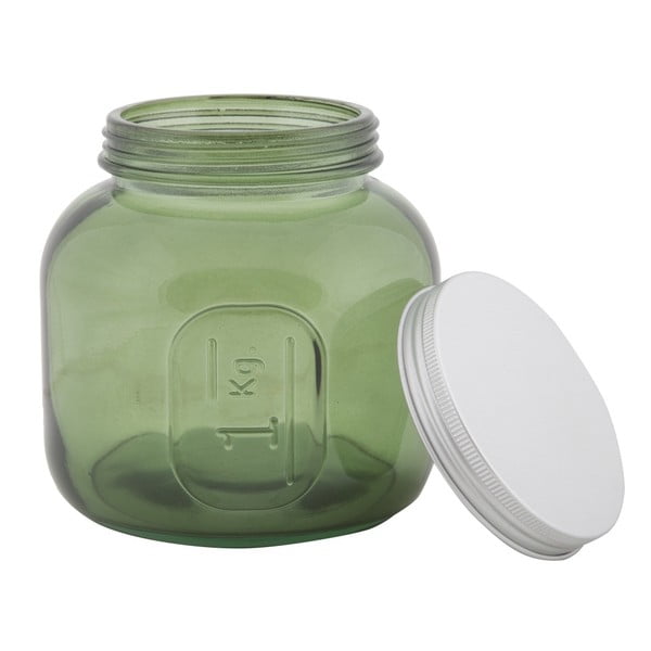 Zaļa pārstrādāta stikla burka Mauro Ferretti Coperchio, ⌀ 13 cm-image-4