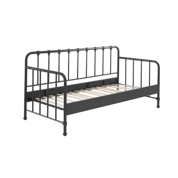 Pelēka metāla bērnu gulta 90x200 cm BRONXX – Vipack