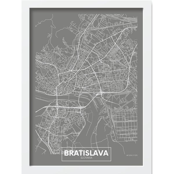 Plakāts rāmī 40x55 cm Bratislava – Wallity