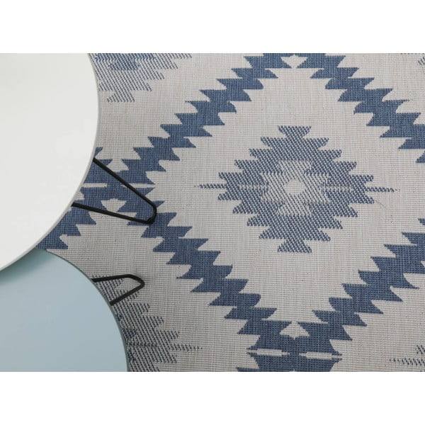 Zils un krēmkrāsas āra paklājs NORTHRUGS Malibu, 170 x 120 cm-image-4