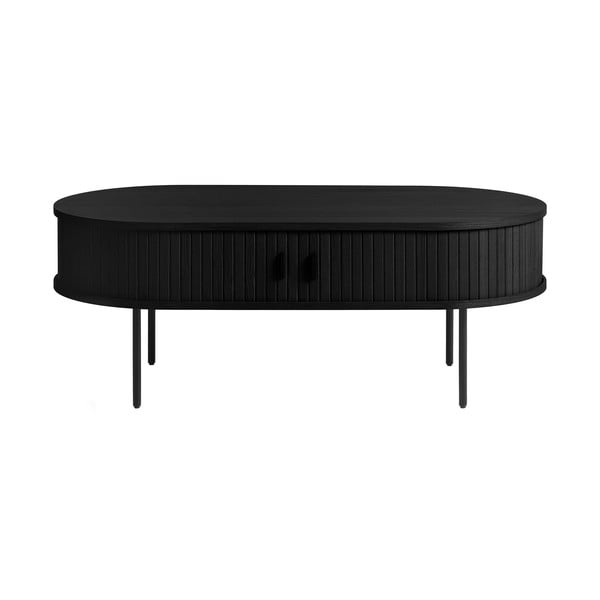 Melns žurnālgaldiņš 60x120 cm Nola – Unique Furniture