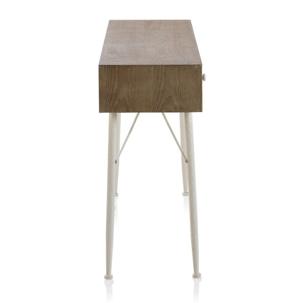 Konsoles galds ar melnbaltām detaļām un trīs atvilktnēm Geese Rustico Geometric-image-2