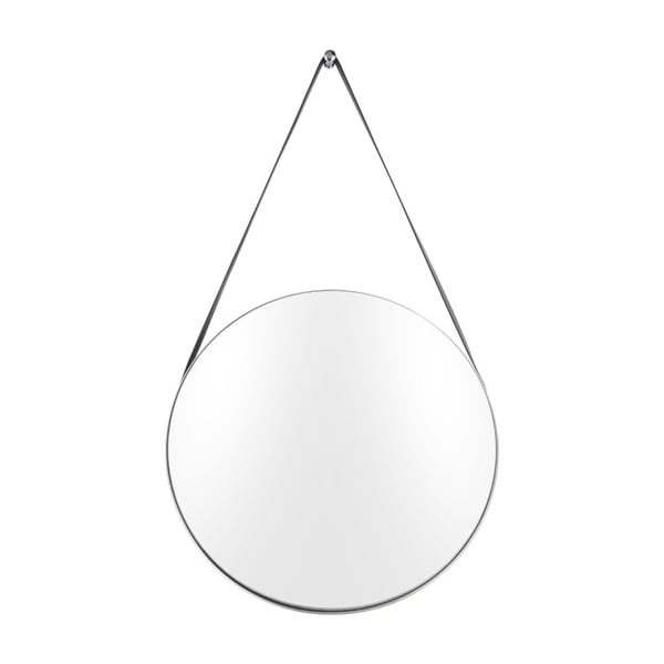 Sienas spogulis ar sudraba krāsas rāmi PT LIVING Balanced, ø 47 cm