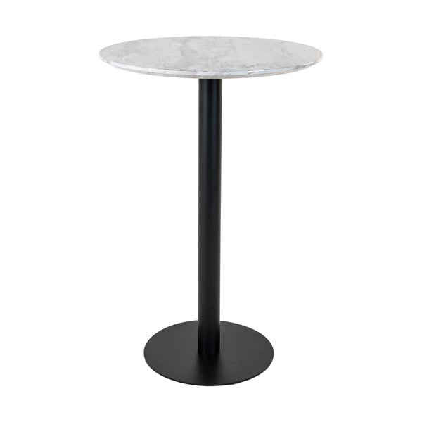 Apaļš bāra galds ar marmora imitācijas galda virsmu ø 70 cm Bolzano – House Nordic